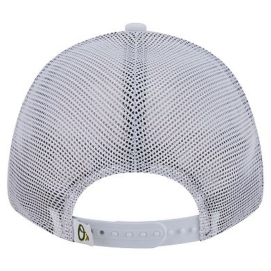 Men's New Era White Baltimore Orioles Flag 9FORTY Trucker Adjustable Hat