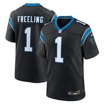 Men's Nike Black Carolina Panthers Monroe Freeling Team Game Jersey