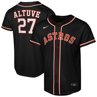 Youth Nike Jose Altuve Black Houston Astros Fashion Replica Player Jersey