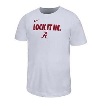 Youth Nike White Alabama Crimson Tide 2026 On-Court Bench Legend Dri-FIT T-Shirt
