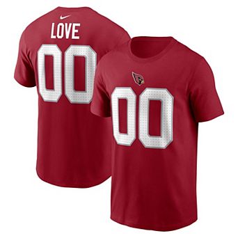 Men's Nike Jeremiyah Love Cardinal Arizona Cardinals Name & Number T-Shirt