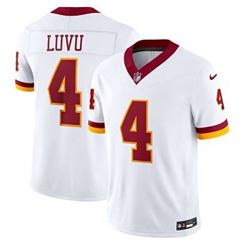 Men's Nike Frankie Luvu White Washington Commanders Super Bowl Era Vapor F.U.S.E. Sewn Down Limited Jersey
