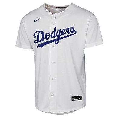 Youth Nike Yoshinobu Yamamoto White Los Angeles Dodgers Home Baseline Jersey