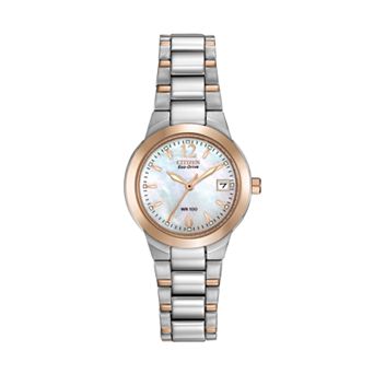 Citizen Eco-Drive Women's Silhouette Two Tone Stainless Steel Watch - EW1676-52D