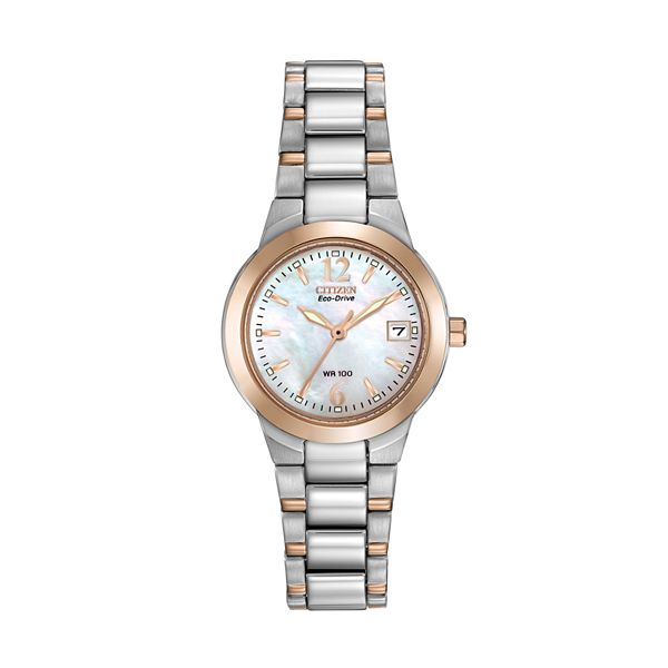 Citizen Eco-Drive Women's Silhouette Two Tone Stainless Steel Watch -  EW1676-52D