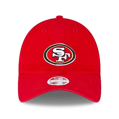 Women's New Era Scarlet San Francisco 49ers 80th Anniversary Side Patch 9TWENTY Adjustable Hat