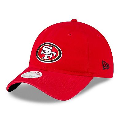 Women's New Era Scarlet San Francisco 49ers 80th Anniversary Side Patch 9TWENTY Adjustable Hat