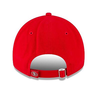 Women's New Era Scarlet San Francisco 49ers 80th Anniversary Side Patch 9TWENTY Adjustable Hat