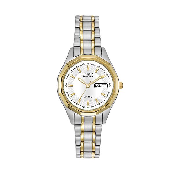 Citizen Eco-Drive Women's Two Tone Stainless Steel Watch - EW3144-51A