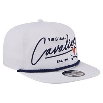 Men's New Era White Virginia Cavaliers Team Rope 19TWENTY Adjustable Hat