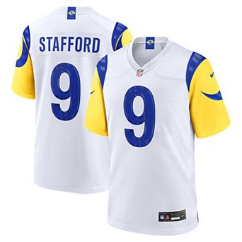 Men's Nike Matthew Stafford White Los Angeles Rams White Game Player Jersey