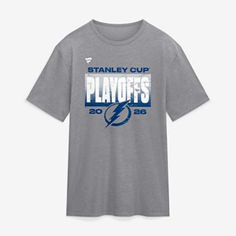 Men's Fanatics Athletic Heather Gray Tampa Bay Lightning 2026 Stanley Cup Playoffs Vintage Tri-Blend T-Shirt