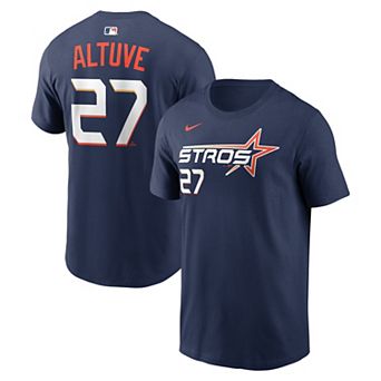 Men's Nike Jose Altuve Navy Houston Astros City Connect Name & Number T-Shirt