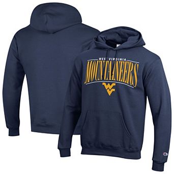 Men's Champion Navy West Virginia Mountaineers Team Pride Powerblend Hoodie