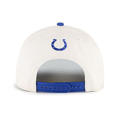 Men's '47 White/Royal Indianapolis Colts Kicking The Stigma You are Enough ۝ Hitch Adjustable Hat
