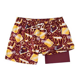 Men's Chubbies Cardinal Washington Commanders Game Day Fit Classic Lined Swim Trunks