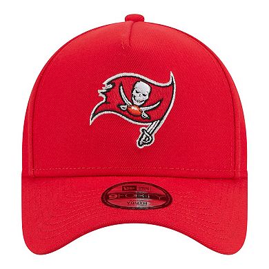 Youth New Era Red Tampa Bay Buccaneers 9FORTY A-Frame Adjustable Hat