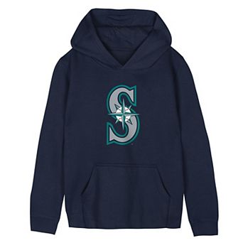 Preschool Outerstuff Navy Seattle Mariners Primary Logo Fleece Hoodie