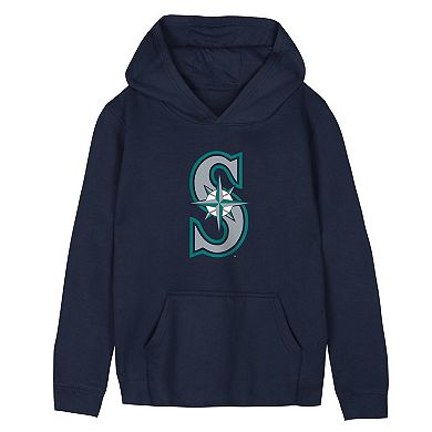 Preschool Outerstuff Navy Seattle Mariners Primary Logo Fleece Hoodie