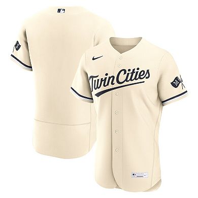 Men's Nike Cream Minnesota Twins Alternate Authentic Jersey