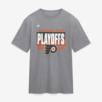 Men's Fanatics Athletic Heather Gray Philadelphia Flyers 2026 Stanley Cup Playoffs Vintage Tri-Blend T-Shirt