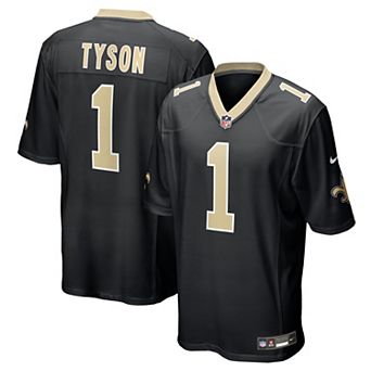 Men's Nike Black New Orleans Saints Jordyn Tyson Team Game Jersey