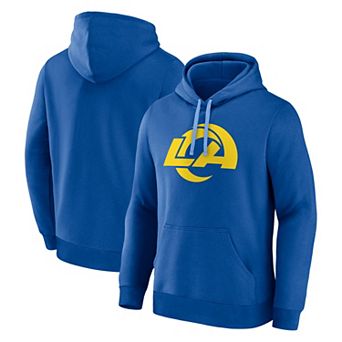 Men's Logo Athletic Royal Los Angeles Rams Primary Logo Hoodie