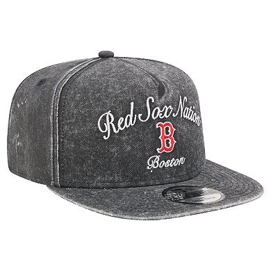 Men's New Era Black Boston Red Sox City Slogan A-Frame 9FIFTY Snapback Hat