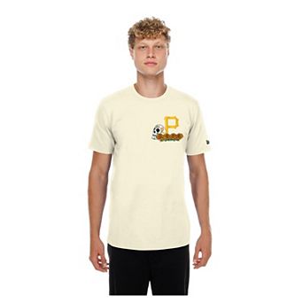 Men's New Era Natural Pittsburgh Pirates Dia de los Muertos Sugar Skull T-Shirt