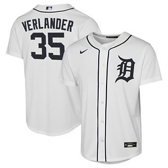 Youth Nike Justin Verlander White Detroit Tigers Home Replica Jersey