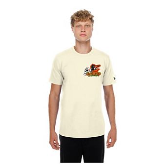 Men's New Era Natural Baltimore Orioles Dia de los Muertos Sugar Skull T-Shirt