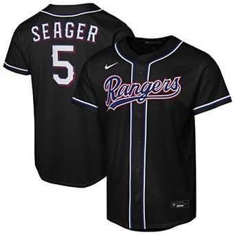 Youth Nike Corey Seager Black Texas Rangers Fashion Replica Player Jersey