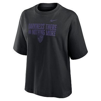 Women's Nike Black Baltimore Ravens Boxy T-Shirt