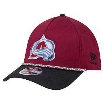 Men's New Era Burgundy/Black Colorado Avalanche 39THIRTY Two-Tone Featherweight M-Crown Flex Hat