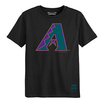Preschool Mitchell & Ness Black Arizona Diamondbacks Retro Logo T-Shirt