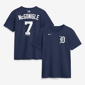 Men's Nike Kevin McGonigle Navy Detroit Tigers Name & Number T-Shirt
