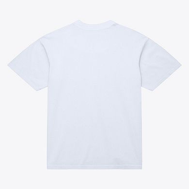 Men's Mitchell & Ness White Denver Nuggets Old English Classic T-Shirt