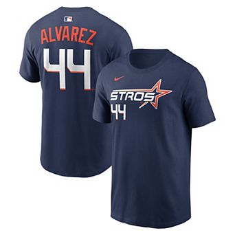 Men's Nike Yordan Alvarez Navy Houston Astros City Connect Name & Number T-Shirt