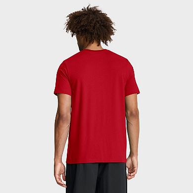 Men's Nike Red Texas Rangers Logo Tri-Blend T-Shirt