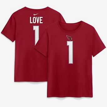 Women's Nike Jeremiyah Love Cardinal Arizona Cardinals Name & Number T-Shirt