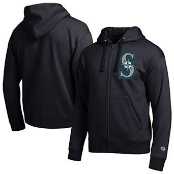 Men's Champion Black Seattle Mariners All-Star Full-Zip Hoodie