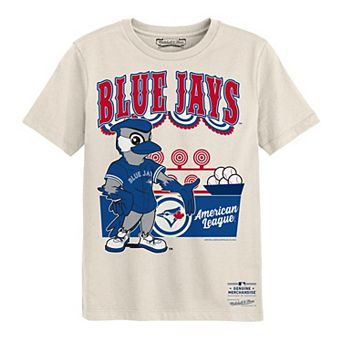 Preschool Mitchell & Ness Cream Toronto Blue Jays Step Back Up T-Shirt