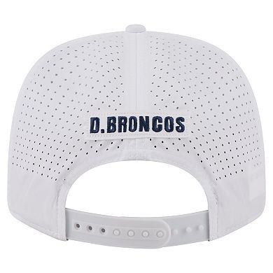 Men's New Era White Denver Broncos Name Plate 9SEVENTY Adjustable Hat