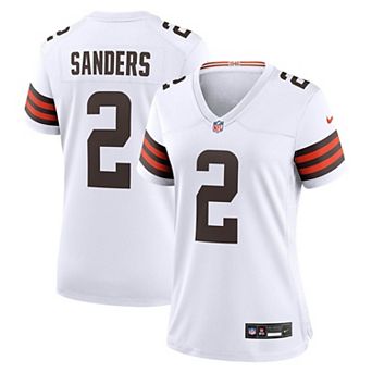 Women's Nike Shedeur Sanders White Cleveland Browns Game Jersey