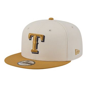 Men's New Era Light Beige/Khaki Texas Rangers Two-Tone Color Pack 9FIFTY Snapback Hat