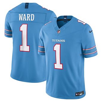 Men's Nike Cameron Ward Light Blue Tennessee Titans Vapor F.U.S.E. Stitched Limited Jersey