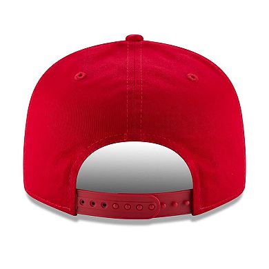 Men's New Era Scarlet San Francisco 49ers 80th Anniversary Side Patch 9FIFTY Snapback Hat