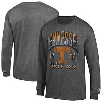 Men's Champion Heather Charcoal Tennessee Volunteers Bold Long-Sleeve T-Shirt