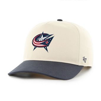 Men's '47 Cream/Navy Columbus Blue Jackets Two-Tone Hitch Adjustable Hat