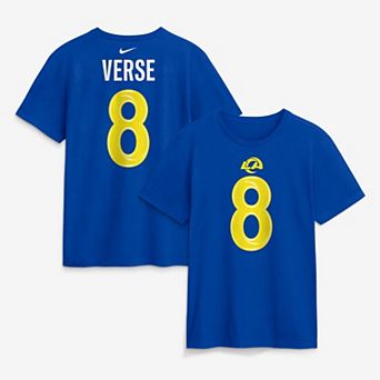 Men's Nike Jared Verse Royal Los Angeles Rams Name & Number T-Shirt